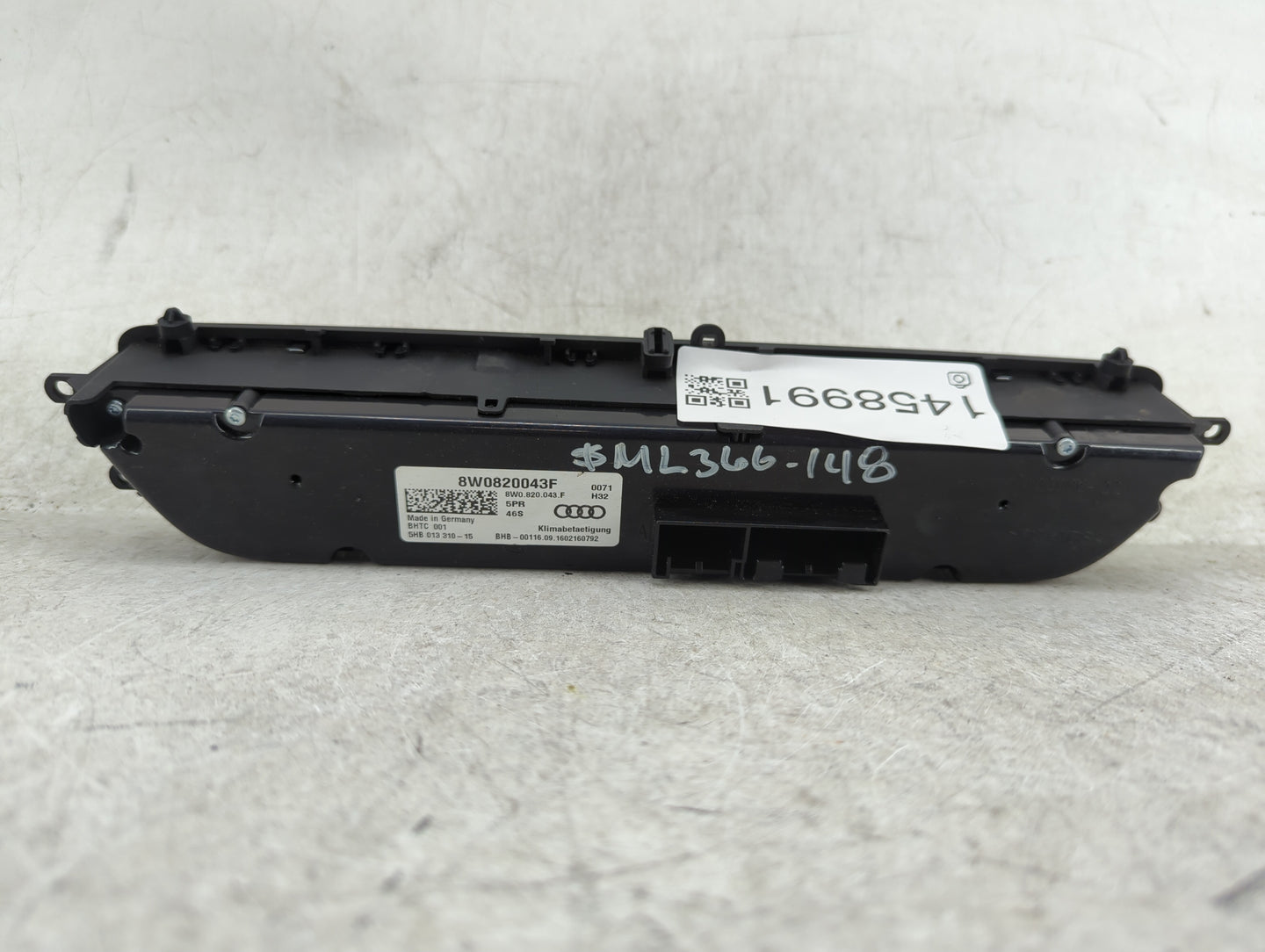 2017-2019 Audi A4 Climate Control Module Temperature AC/Heater Replacement P/N:8W0820043F Fits Fits 2017 2018 2019 OEM Used 