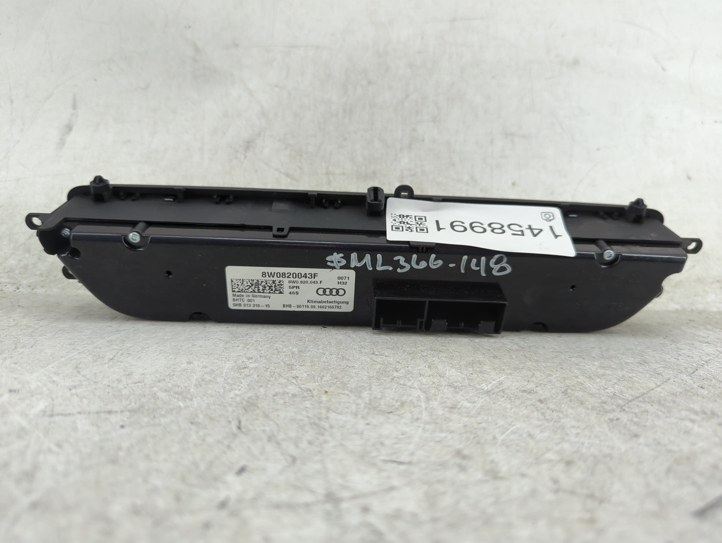 2017-2019 Audi A4 Climate Control Module Temperature AC/Heater Replacement P/N:8W0820043F Fits Fits 2017 2018 2019 OEM Used 