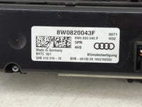 2017-2019 Audi A4 Climate Control Module Temperature AC/Heater Replacement P/N:8W0820043F 8W0.820.043.F Fits Fits 2017 2018 