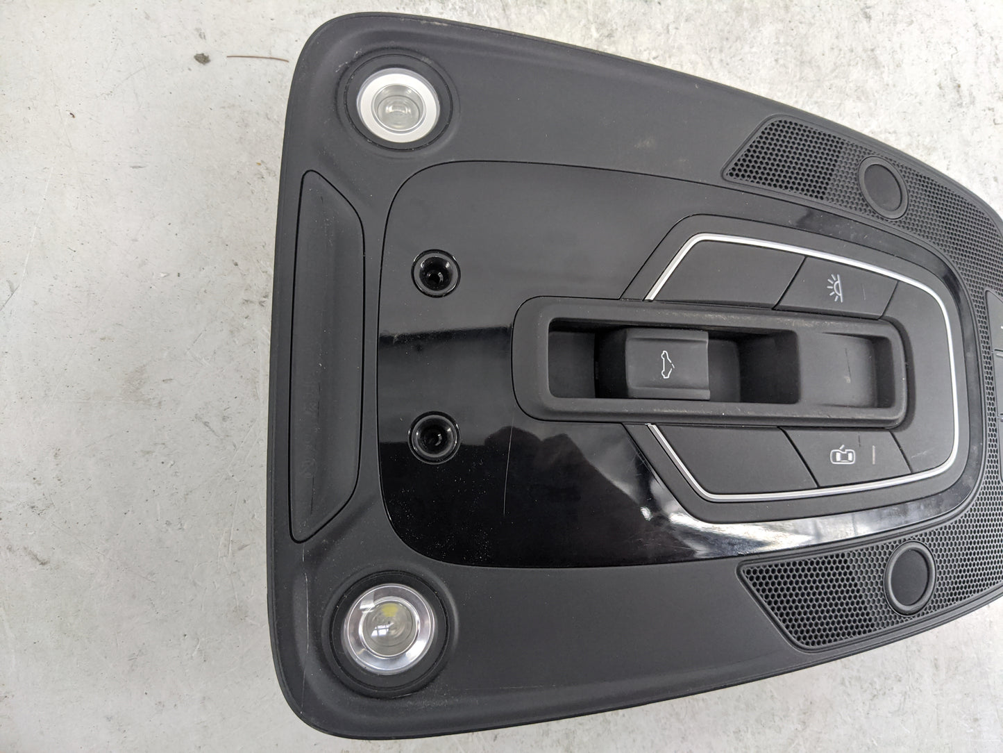 2017-2018 Audi A4 Overhead Roof Console Black - Oemusedautoparts1.com