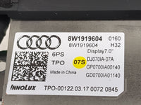 2017-2019 Audi A4 Information Display Screen 1483675 - Oemusedautoparts1.com