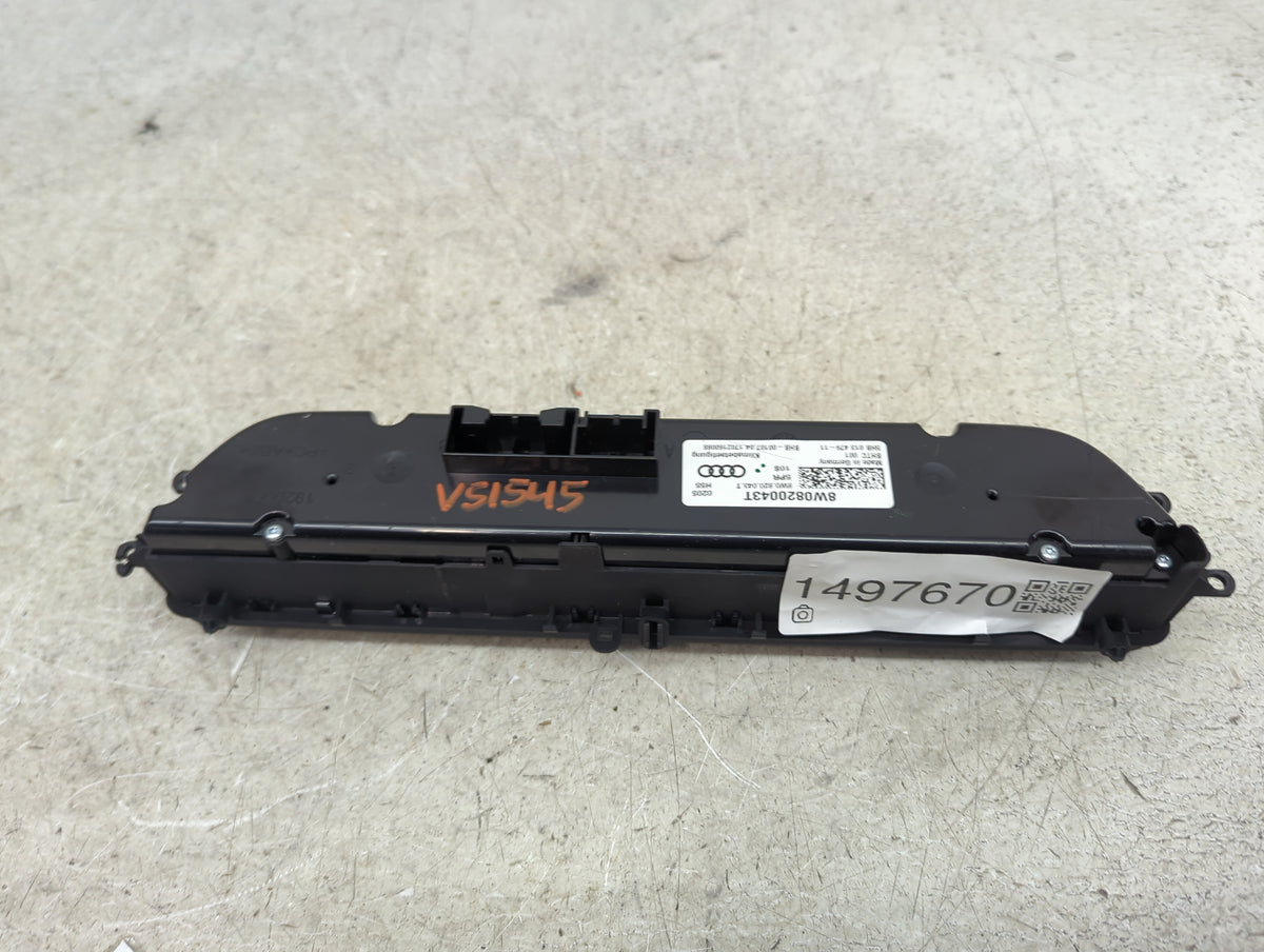 2017-2019 Audi A4 Climate Control Module Temperature AC/Heater Replacement P/N:8W0820043T 5HB01347911 Fits OEM Used Auto Par