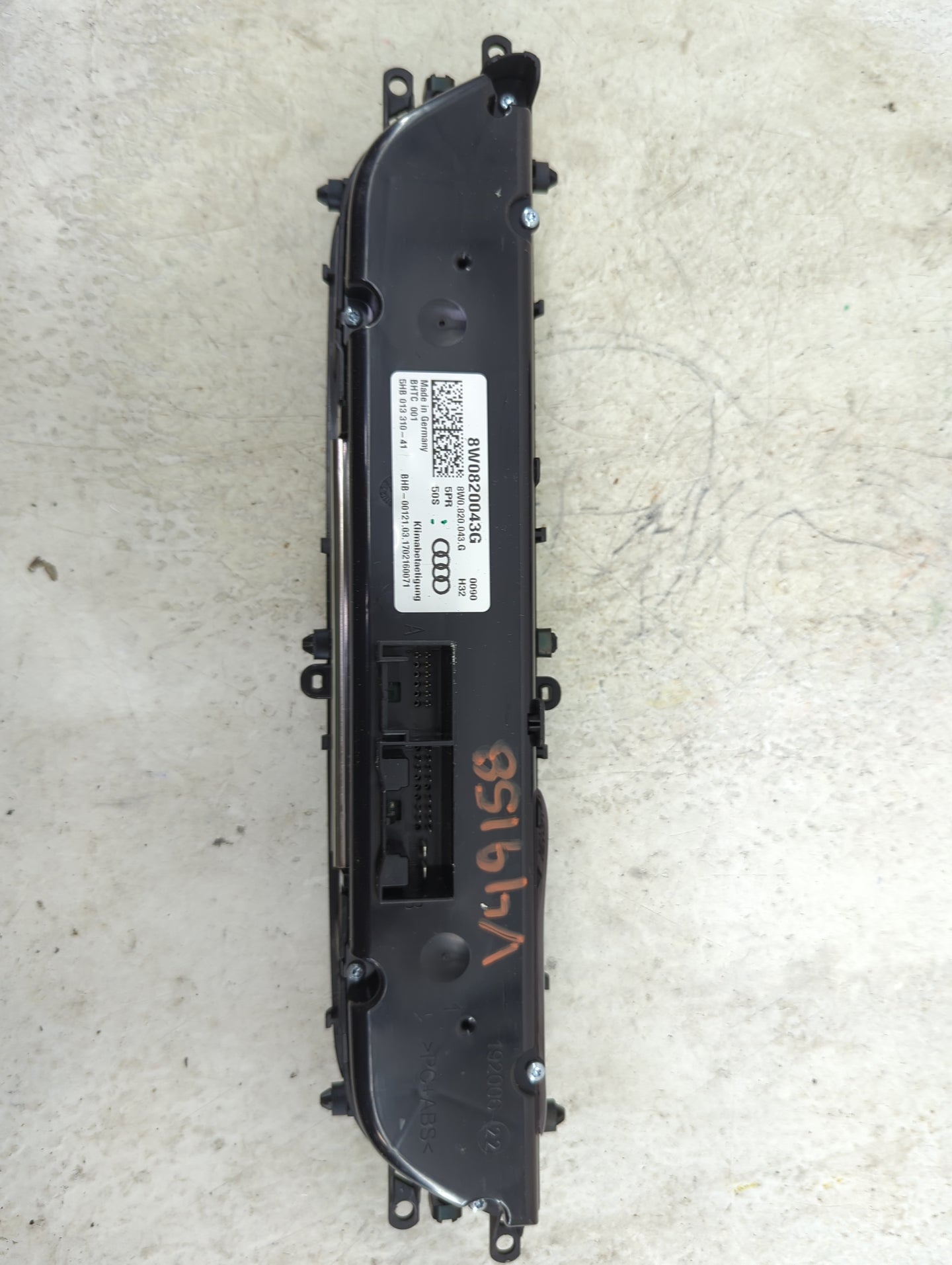 2017-2019 Audi A4 Climate Control Module Temperature AC/Heater Replacement P/N:8W0820043G 5HB01331041 Fits OEM Used Auto Par