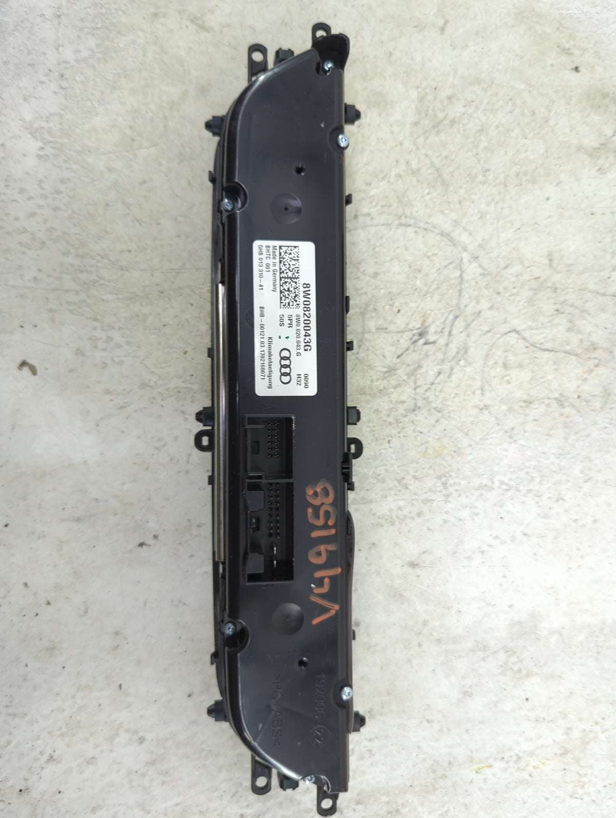 2017-2019 Audi A4 Climate Control Module Temperature AC/Heater Replacement P/N:8W0820043G 5HB01331041 Fits OEM Used Auto Par