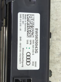 2017-2019 Audi A4 Climate Control Module Temperature AC/Heater Replacement P/N:8W0820043G 5HB01331041 Fits OEM Used Auto Par
