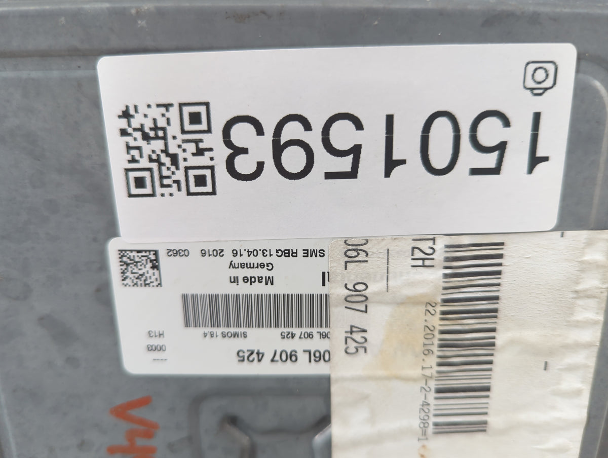 2017 Audi A4 PCM Engine Control Computer ECU ECM PCU OEM P/N:06L 907 425 Fits OEM Used Auto Parts - Oemusedautoparts1.com