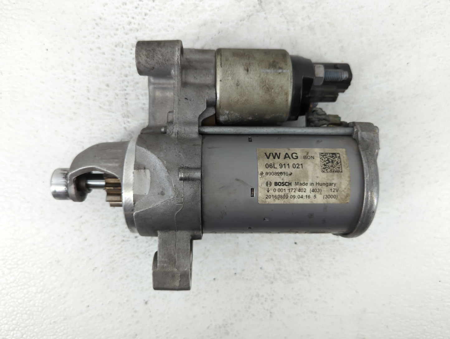 2017-2020 Audi A4 Car Starter Motor Solenoid OEM P/N:06L 911 021 Fits Fits 2017 2018 2019 2020 OEM Used Auto Parts - Oemused