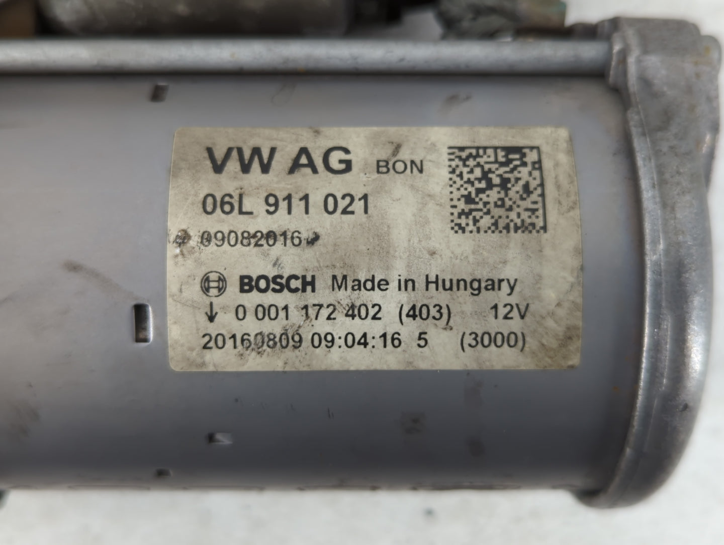 2017-2020 Audi A4 Car Starter Motor Solenoid OEM P/N:06L 911 021 Fits Fits 2017 2018 2019 2020 OEM Used Auto Parts - Oemused