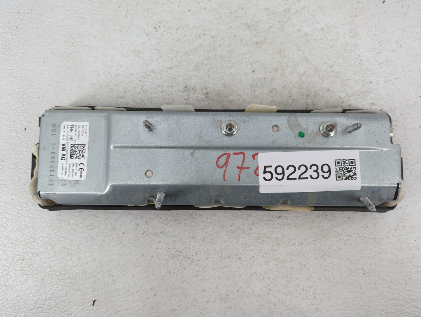 2017-2020 Audi A4 Air Bag Driver Left Knee OEM P/N:34169368-C 0589-P1-0071, 8W0 880 841 D 4PK Fits Fits 2017 2018 2019 2020 