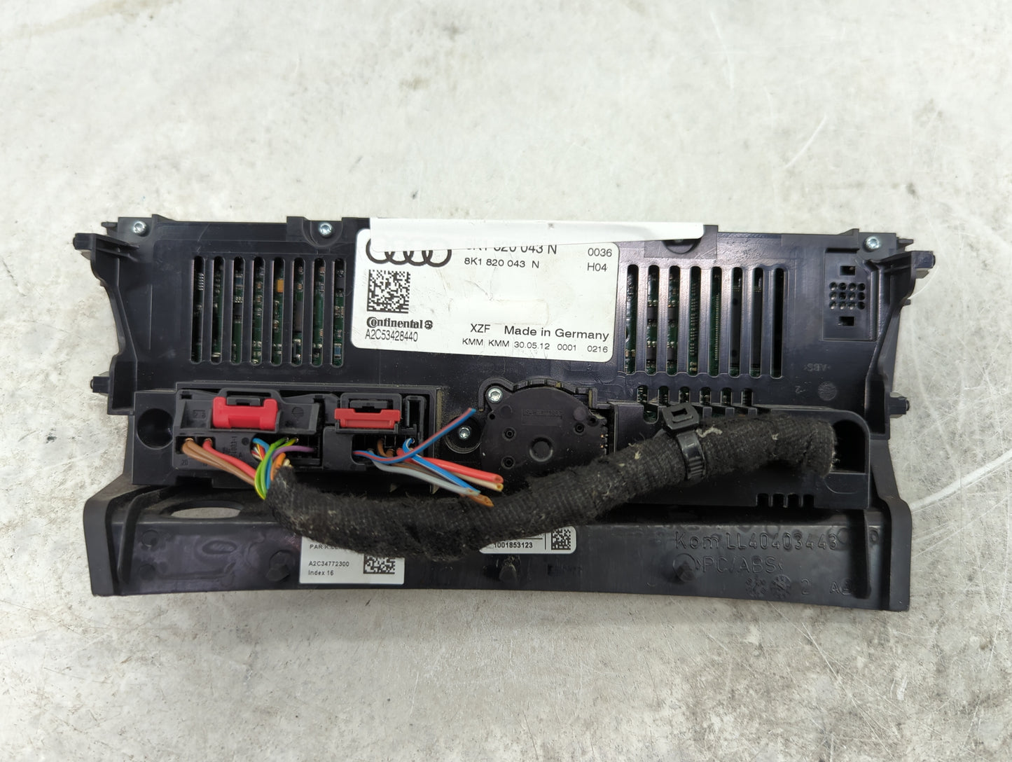 2014-2017 Audi A5 Climate Control Module Temperature AC/Heater Replacement P/N:8K1820043N 8K1820043 Fits OEM Used Auto Parts