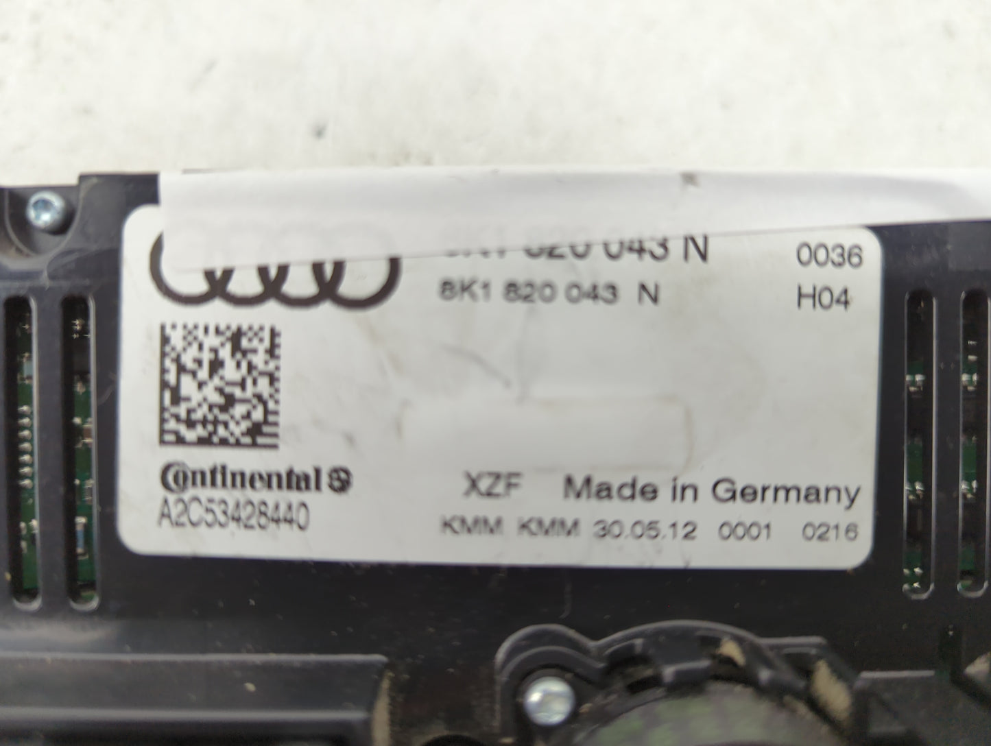 2014-2017 Audi A5 Climate Control Module Temperature AC/Heater Replacement P/N:8K1820043N 8K1820043 Fits OEM Used Auto Parts