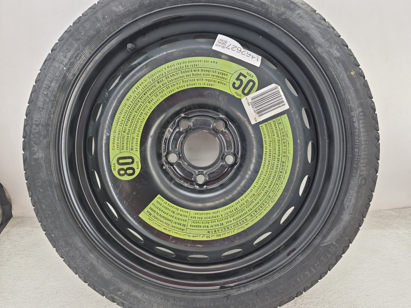 2008-2019 Audi A5 Spare Donut Tire Wheel Rim Oem - Oemusedautoparts1.com