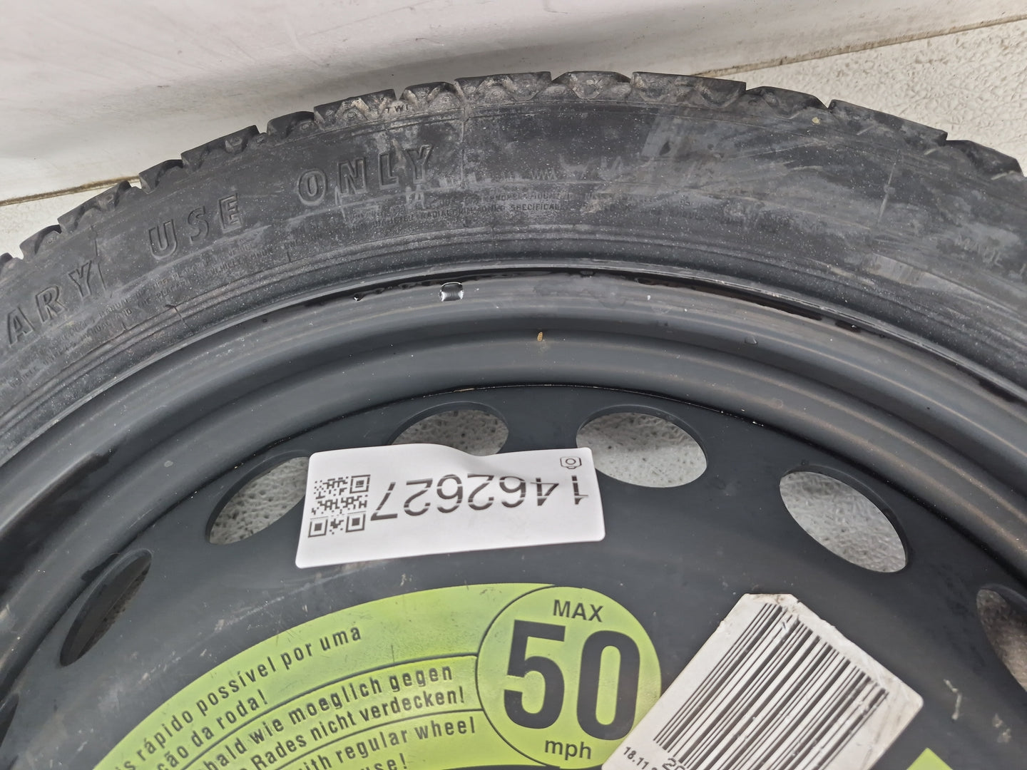 2008-2019 Audi A5 Spare Donut Tire Wheel Rim Oem - Oemusedautoparts1.com