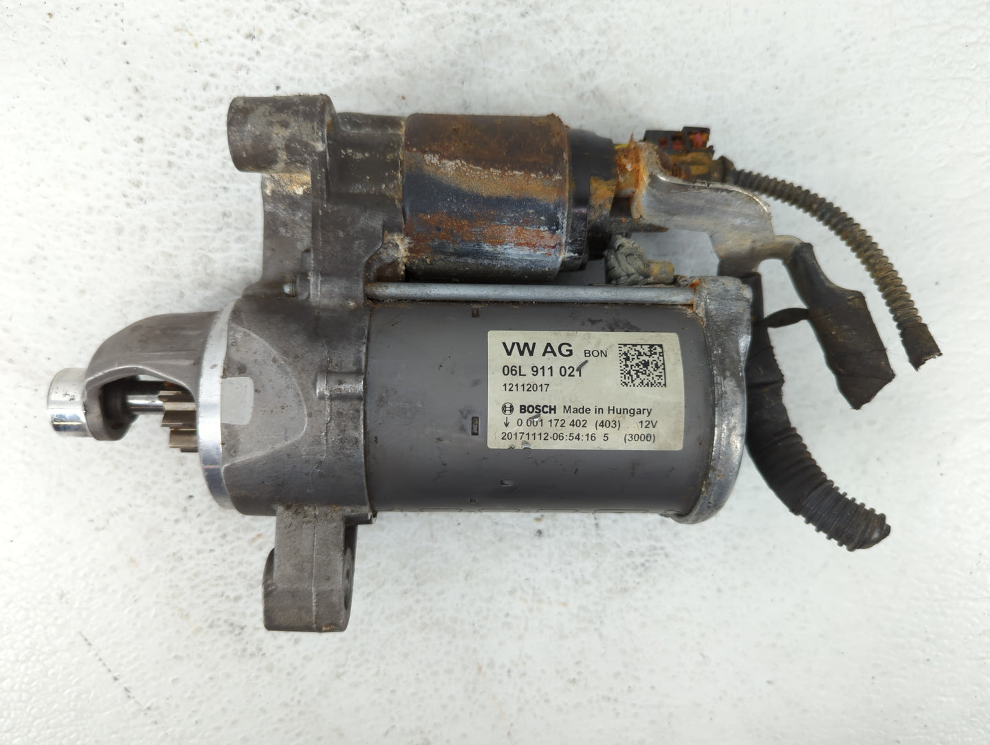 2018 Audi A5 Car Starter Motor Solenoid OEM P/N:06E 911 021 Fits Fits 2017 2019 2020 OEM Used Auto Parts - Oemusedautoparts1