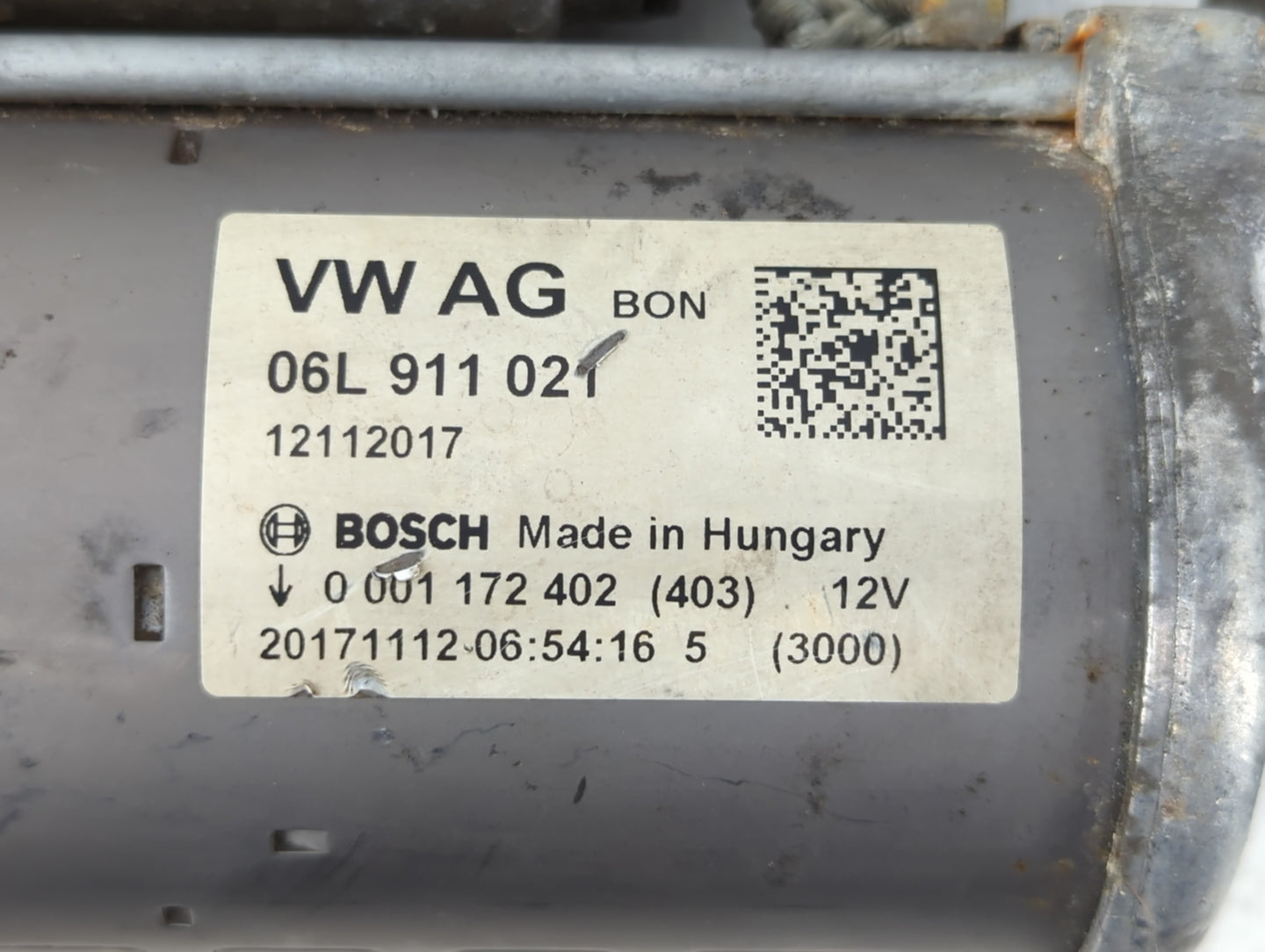 2018 Audi A5 Car Starter Motor Solenoid OEM P/N:06E 911 021 Fits Fits 2017 2019 2020 OEM Used Auto Parts - Oemusedautoparts1