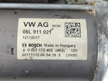2018 Audi A5 Car Starter Motor Solenoid OEM P/N:06E 911 021 Fits Fits 2017 2019 2020 OEM Used Auto Parts