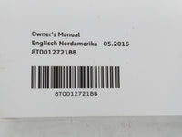 2017 Audi A5 Owners Manual Book Guide P/N:8T0012721BB OEM Used Auto Parts - Oemusedautoparts1.com