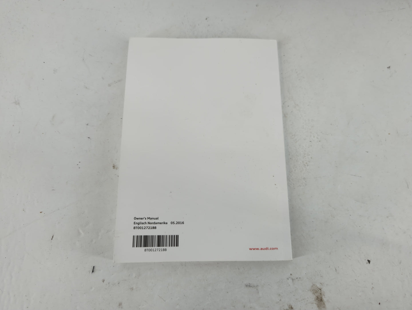 2017 Audi A5 Owners Manual Book Guide P/N:8T0012721BB OEM Used Auto Parts - Oemusedautoparts1.com