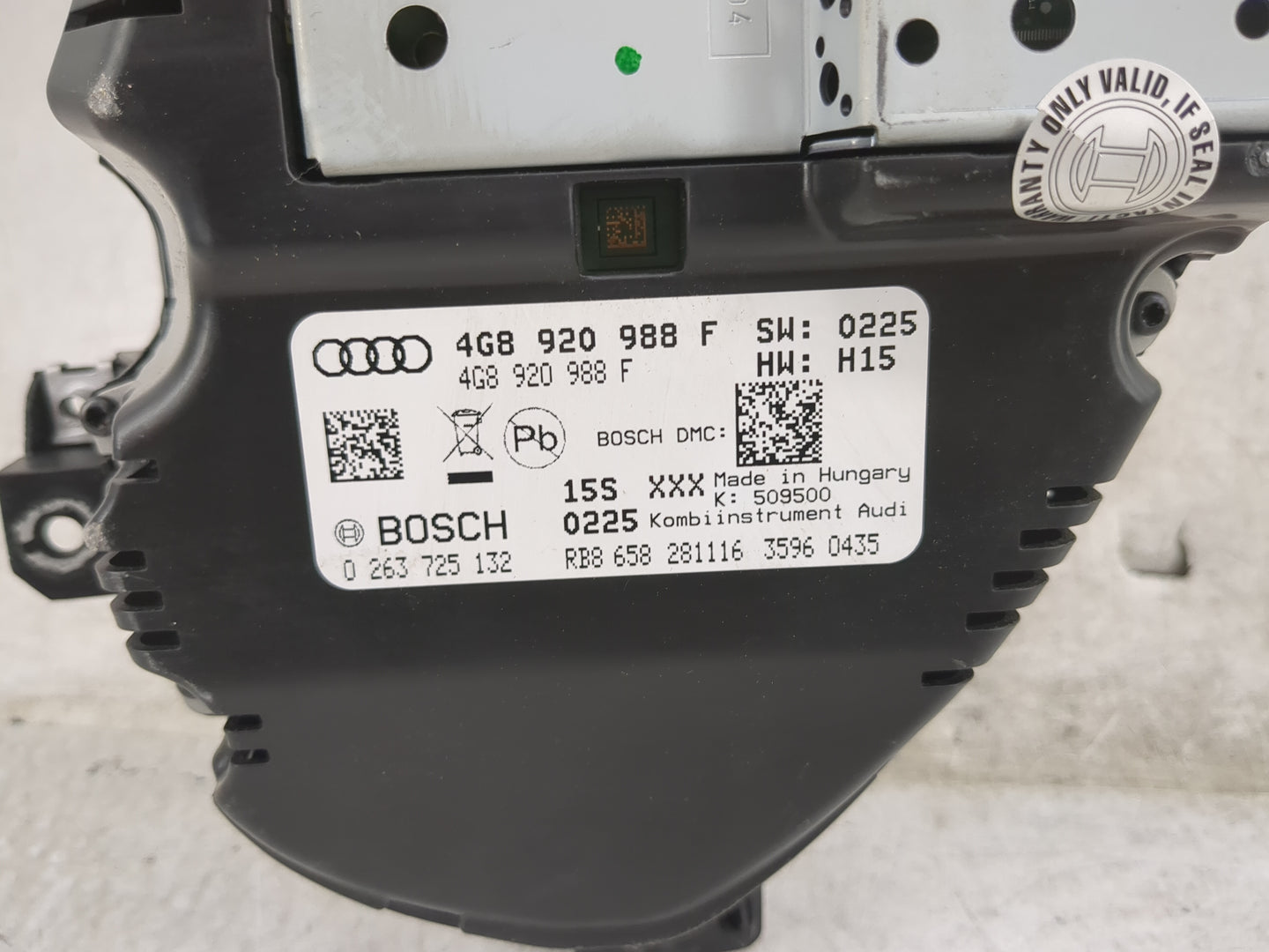2016-2017 Audi A6 Instrument Cluster Speedometer Gauges P/N:0 263 725 132 4G8 920 988 F Miles: Fits Fits 2016 2017 OEM Used 