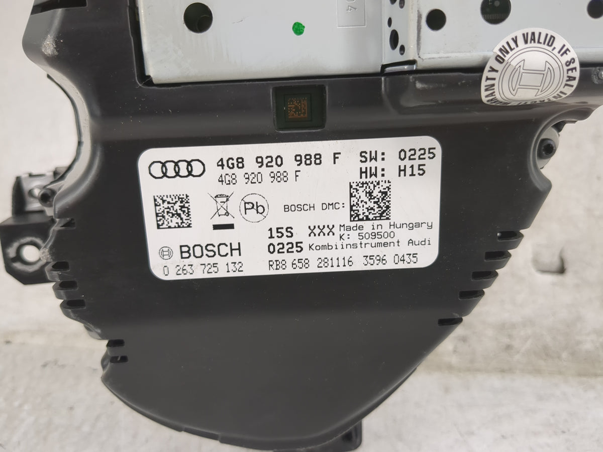 2016-2017 Audi A6 Instrument Cluster Speedometer Gauges P/N:0 263 725 132 4G8 920 988 F Miles: Fits Fits 2016 2017 OEM Used 