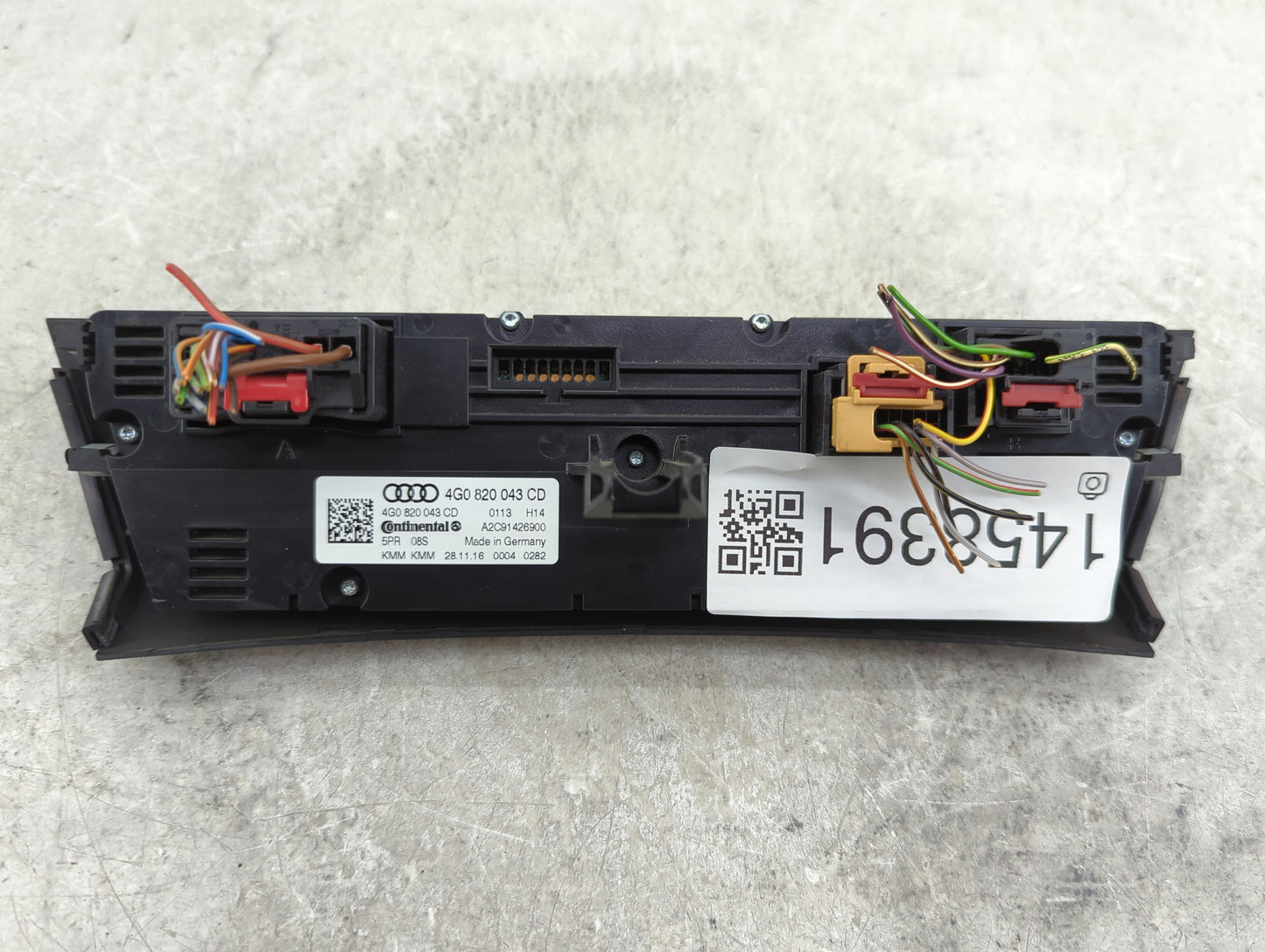 2016-2018 Audi A6 Climate Control Module Temperature AC/Heater Replacement P/N:4G0 820 043 CD Fits Fits 2016 2017 2018 OEM U