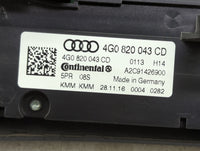 2016-2018 Audi A6 Climate Control Module Temperature AC/Heater Replacement P/N:4G0 820 043 CD Fits Fits 2016 2017 2018 OEM U