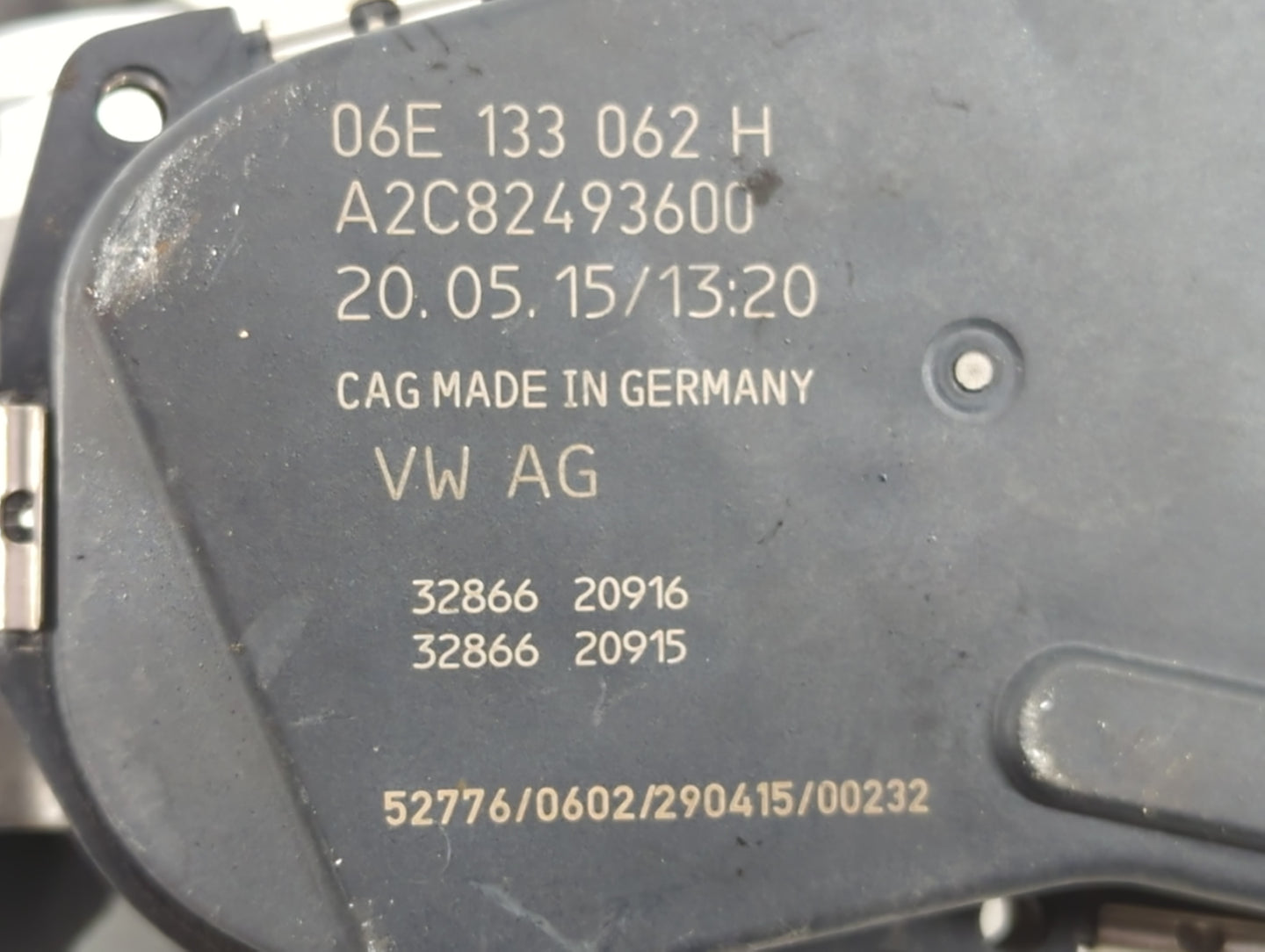 2012-2018 Audi A7 Throttle Body P/N:A2C82493600 06E 133 062 H Fits OEM Used Auto Parts - Oemusedautoparts1.com