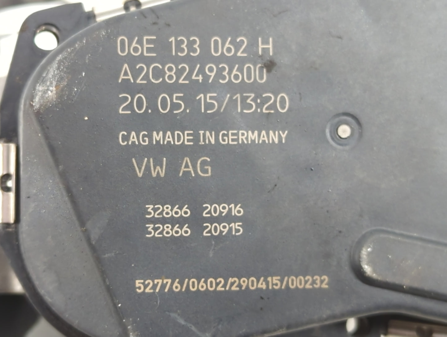 2012-2018 Audi A7 Throttle Body P/N:A2C82493600 06E 133 062 H Fits OEM Used Auto Parts - Oemusedautoparts1.com