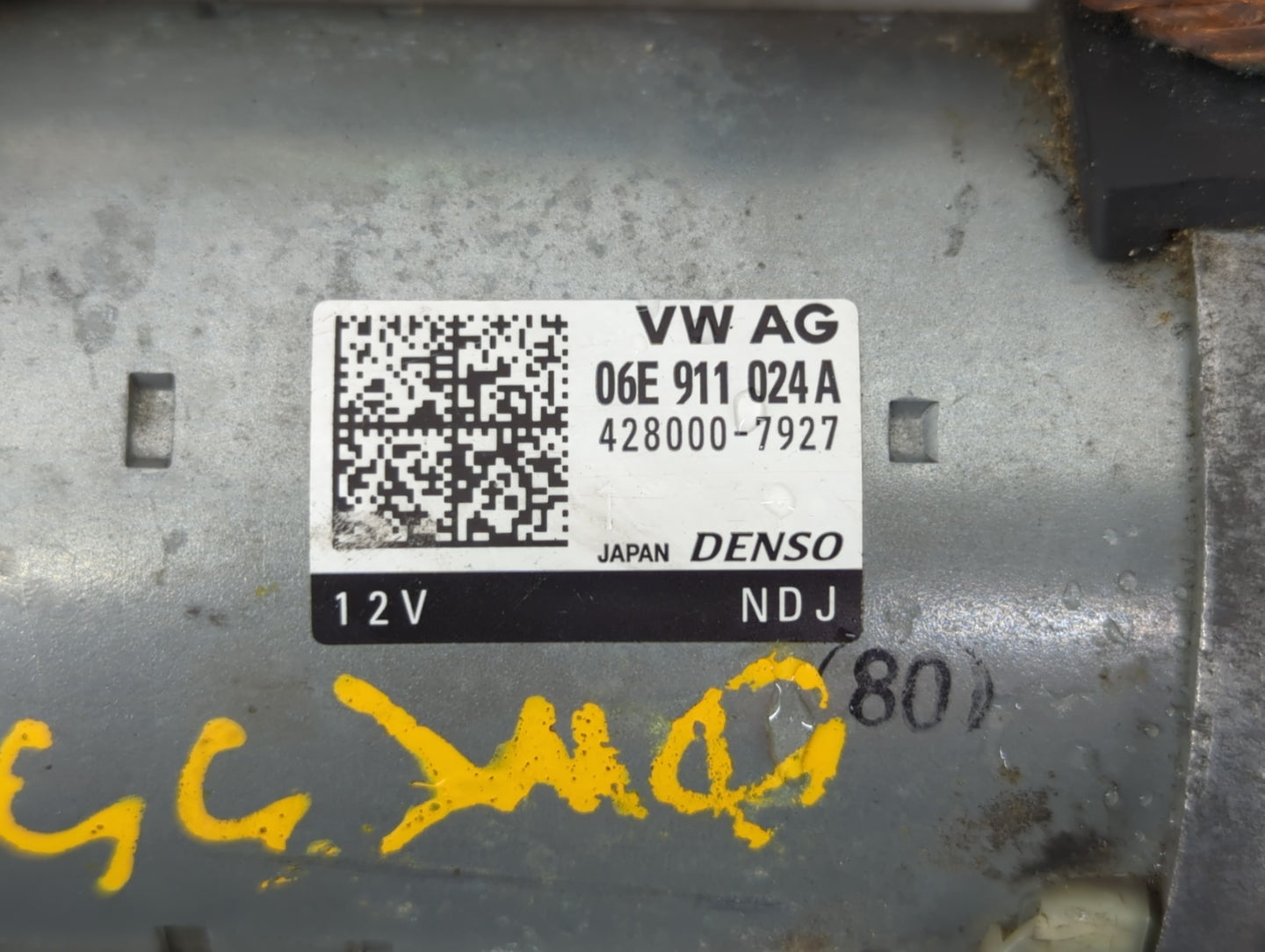 2014-2018 Audi A8 Car Starter Motor Solenoid OEM P/N:4280000-7927 06E 911 024 A Fits Fits 2014 2015 2016 2017 2018 OEM Used 