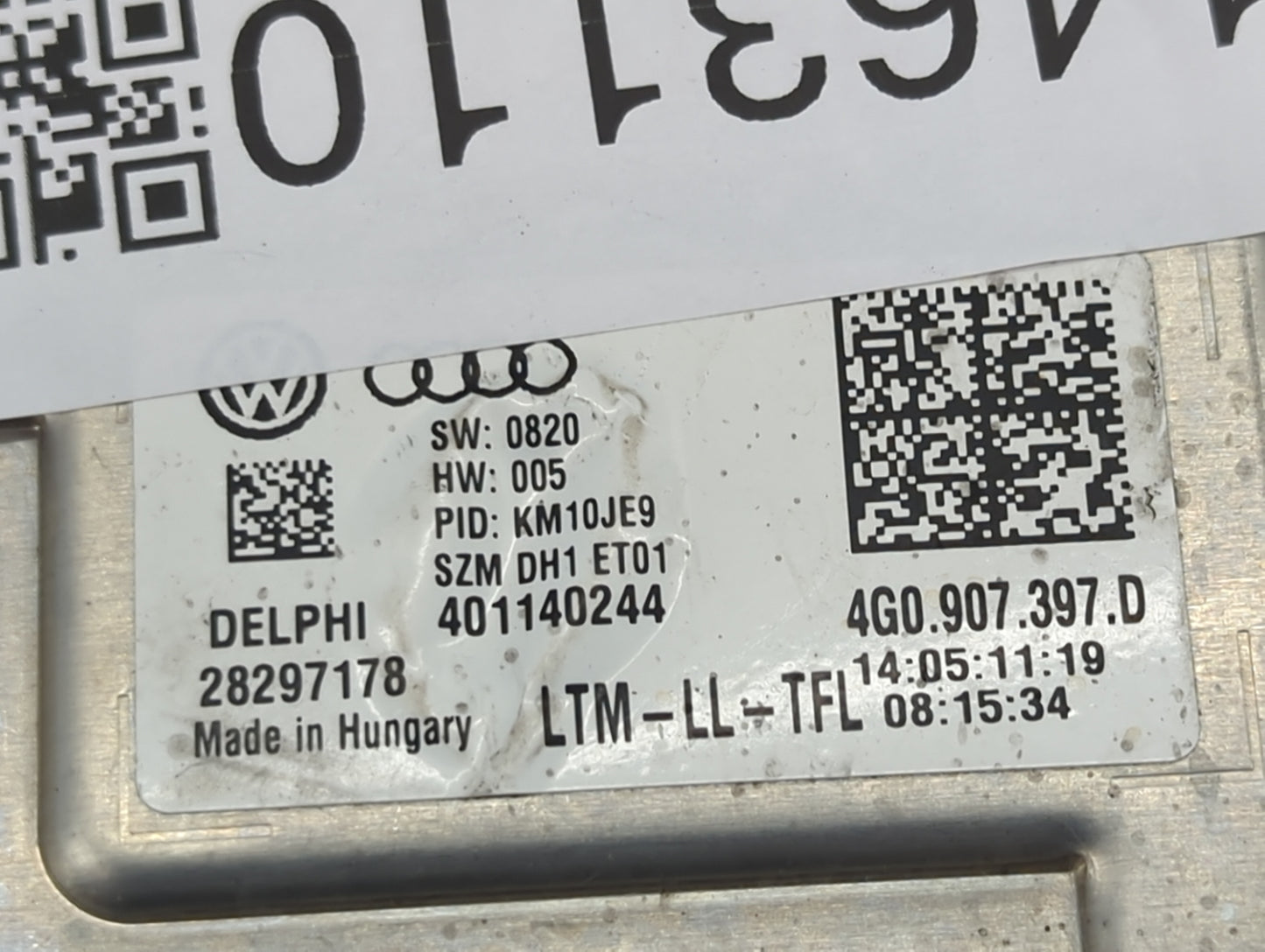2017 Audi Q3 Headlight Ballast Head Light 1463110 - Oemusedautoparts1.com