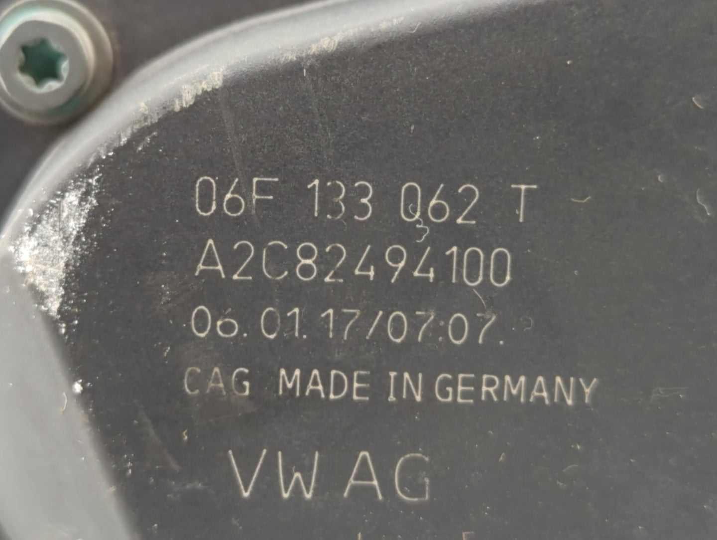 2015-2018 Audi Q3 Throttle Body P/N:06F 133 062 G 06F 133 062 Q Fits OEM Used Auto Parts - Oemusedautoparts1.com