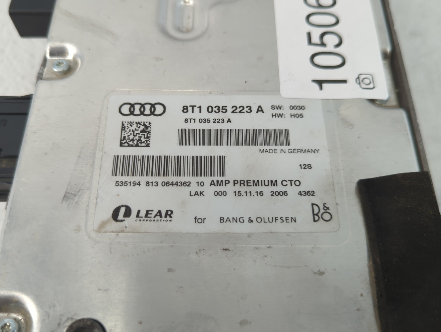 2013-2017 Audi Q5 Radio AM FM Cd Player Receiver Replacement P/N:8T1 035 223 A Fits Fits 2013 2014 2015 2016 2017 OEM Used A