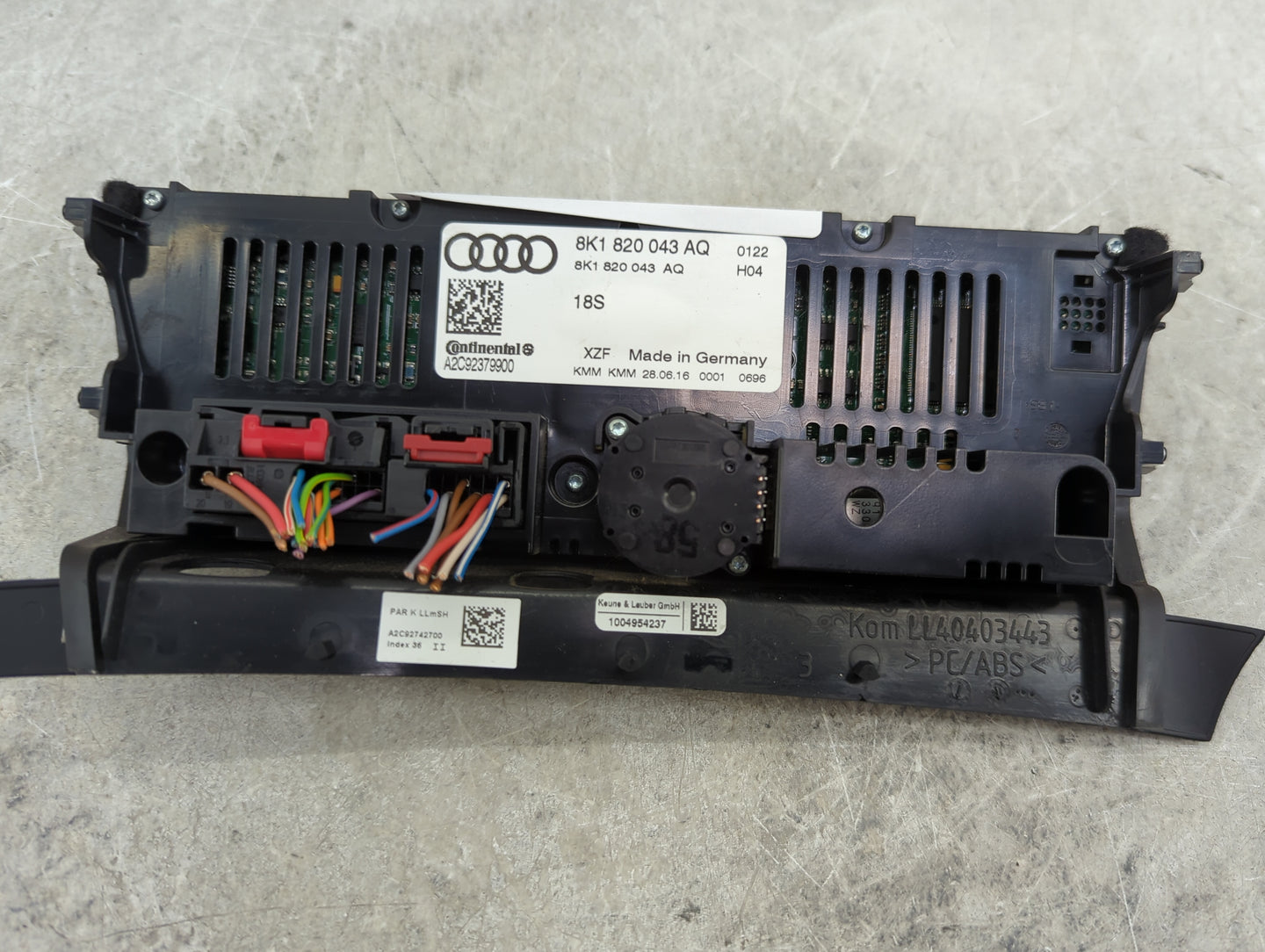 2013-2017 Audi Q5 Climate Control Module Temperature AC/Heater Replacement P/N:8K1 820 043 AQ Fits Fits 2013 2014 2015 2016 
