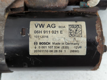 2013-2017 Audi Q5 Car Starter Motor Solenoid OEM P/N:06H 911 021 Fits Fits 2009 2010 2011 2012 2013 2014 2015 2016 2017 OEM Used Auto Parts