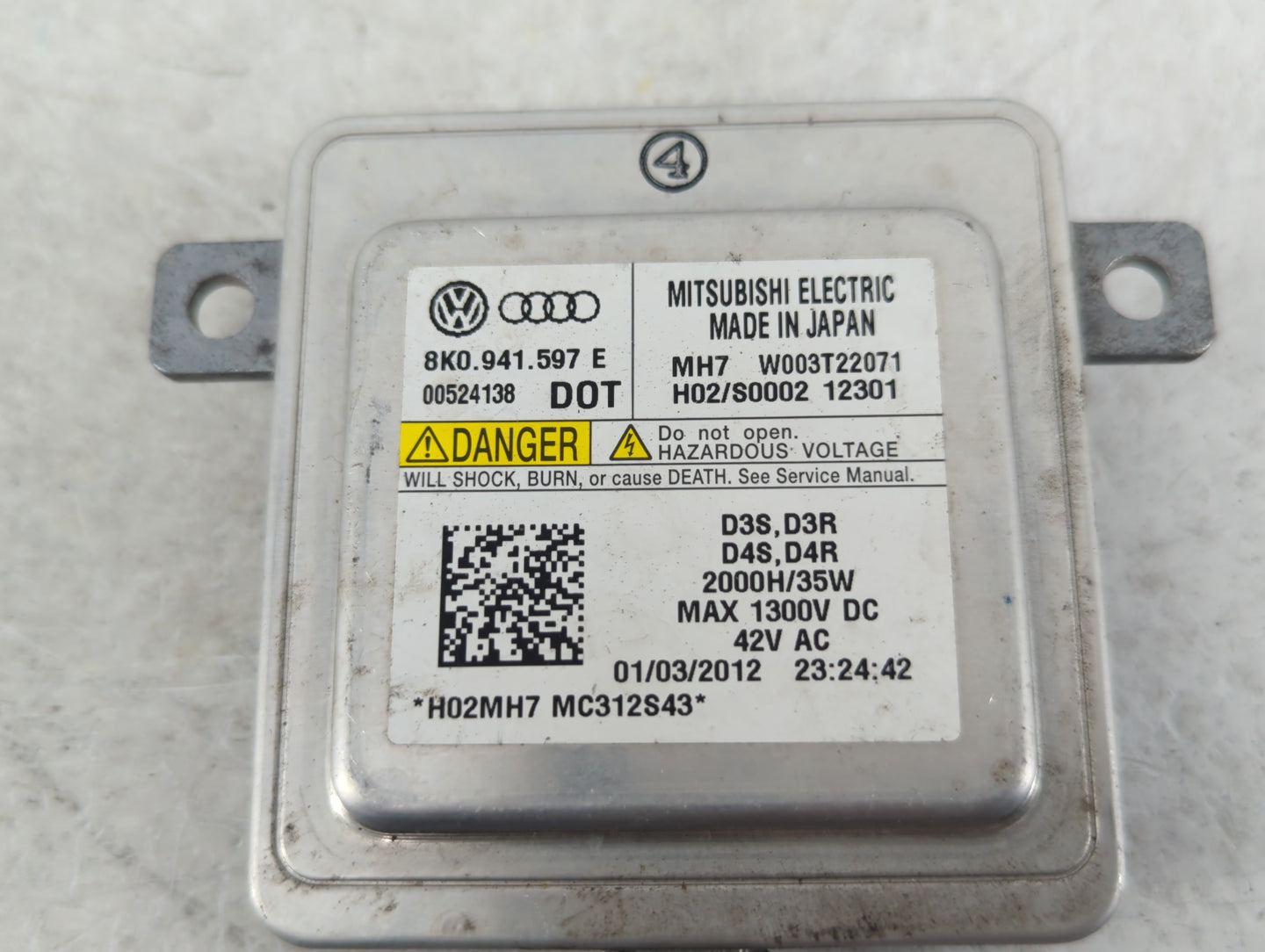 2013-2017 Audi Q5 Headlight Ballast Head Light - Oemusedautoparts1.com