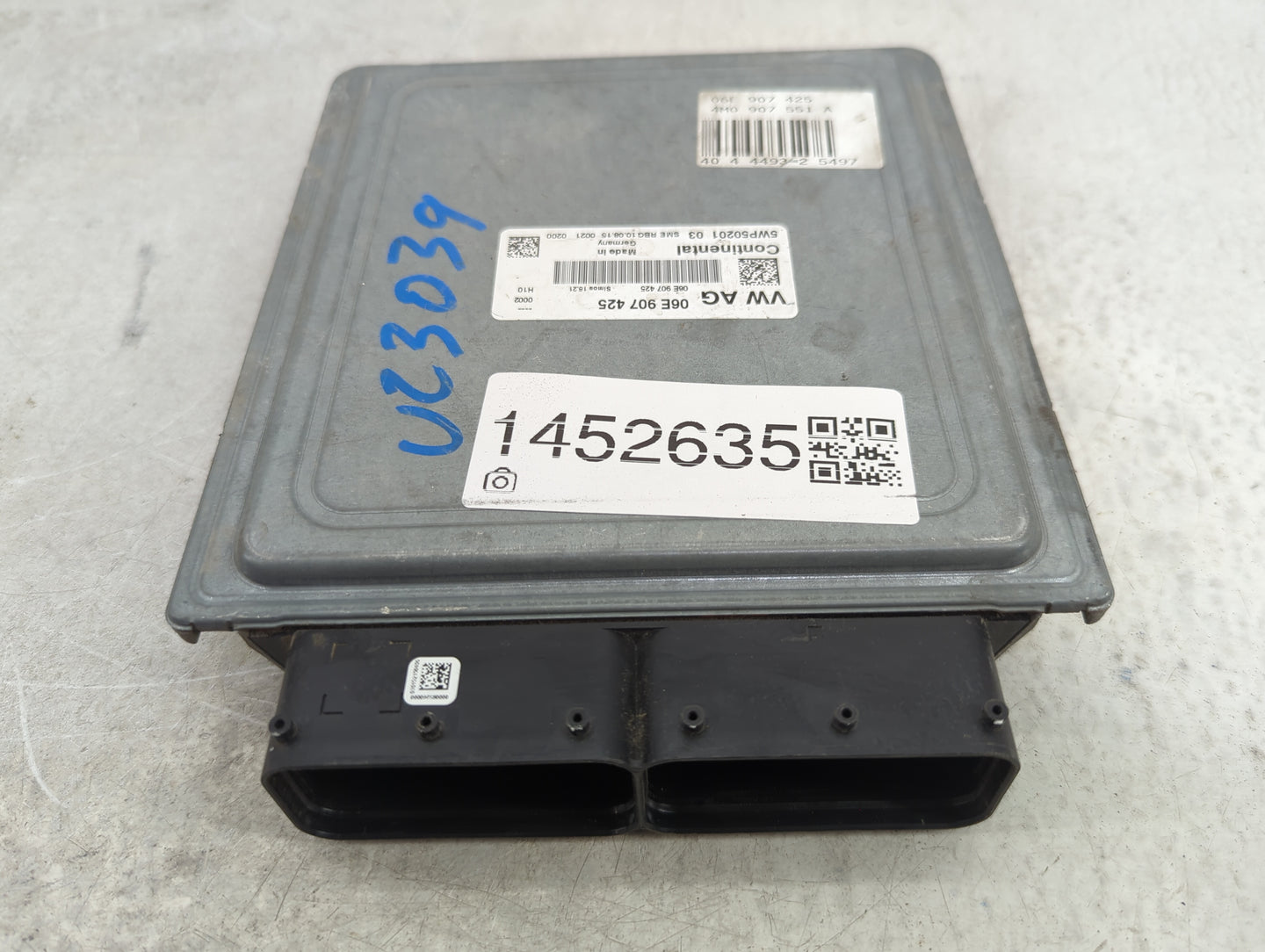 2017-2019 Audi Q7 PCM Engine Control Computer ECU ECM PCU OEM P/N:06E907425 4H0907551A, 5WP50201 Fits Fits 2017 2018 2019 OE