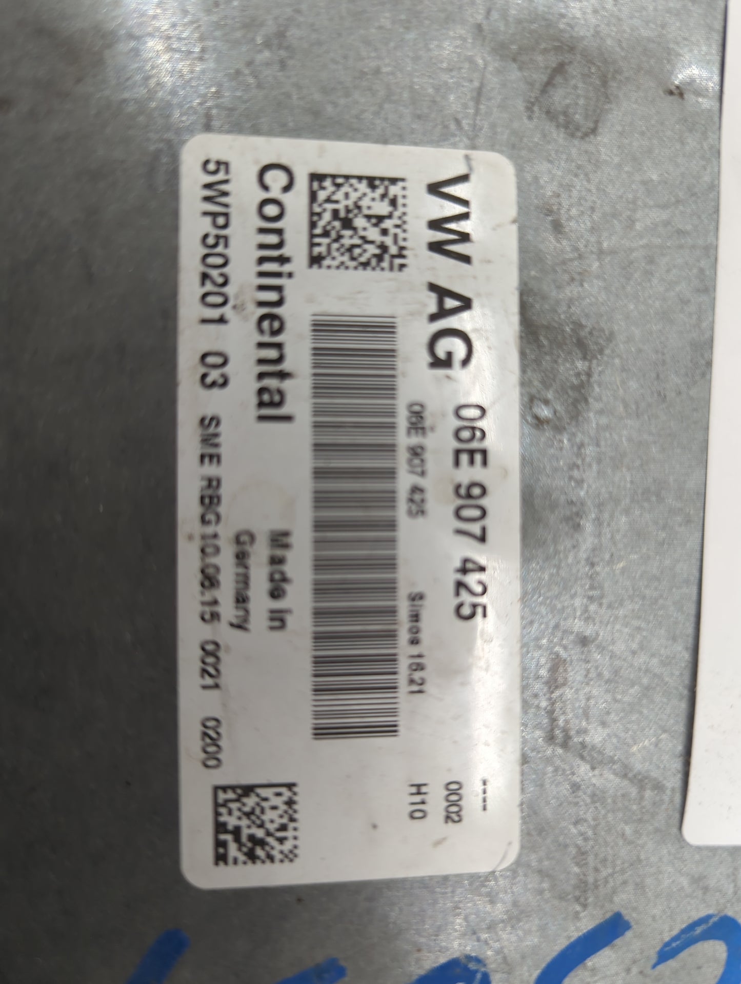 2017-2019 Audi Q7 PCM Engine Control Computer ECU ECM PCU OEM P/N:06E907425 4H0907551A, 5WP50201 Fits Fits 2017 2018 2019 OE