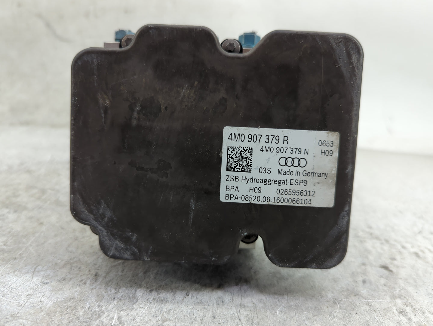 2017-2019 Audi Q7 ABS Pump Control Module Replacement P/N:4M0907379R 4M0907379N, 4M0614517AC, 0265956312 Fits Fits 2017 2018
