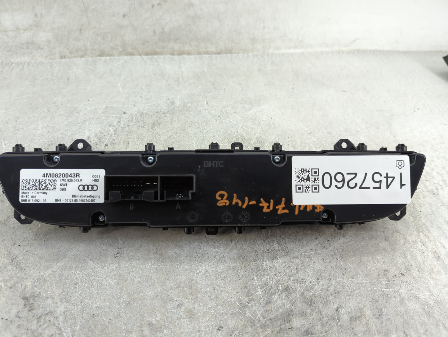 2017-2019 Audi Q7 Climate Control Module Temperature AC/Heater Replacement P/N:4M0820043R 4M0.820.043.R Fits Fits 2017 2018 