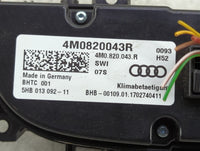 2017-2019 Audi Q7 Climate Control Module Temperature AC/Heater Replacement P/N:4M0820043R Fits Fits 2017 2018 2019 OEM Used 