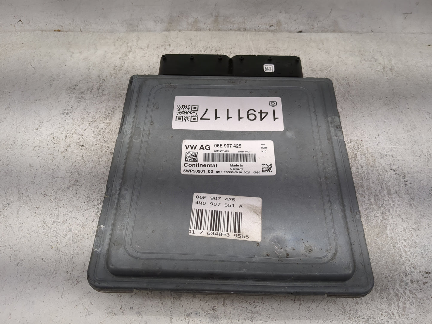 2017-2019 Audi Q7 PCM Engine Control Computer ECU ECM PCU OEM P/N:06E907425 4M0907551A, 5WP5020103 Fits Fits 2017 2018 2019 