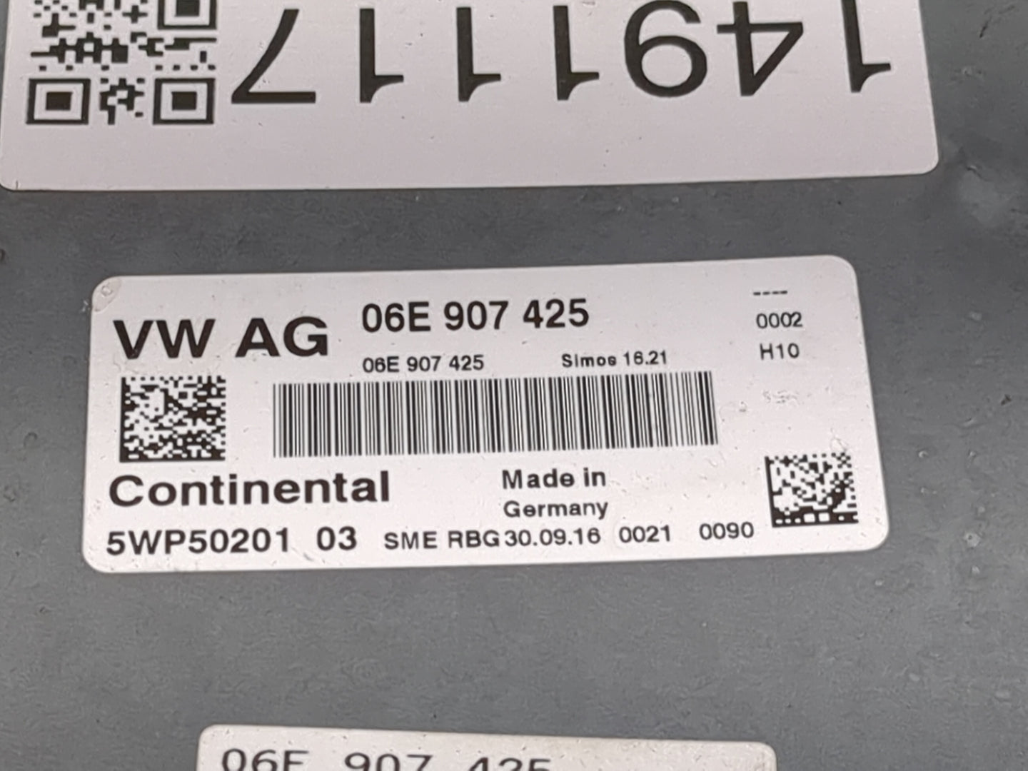 2017-2019 Audi Q7 PCM Engine Control Computer ECU ECM PCU OEM P/N:06E907425 4M0907551A, 5WP5020103 Fits Fits 2017 2018 2019 