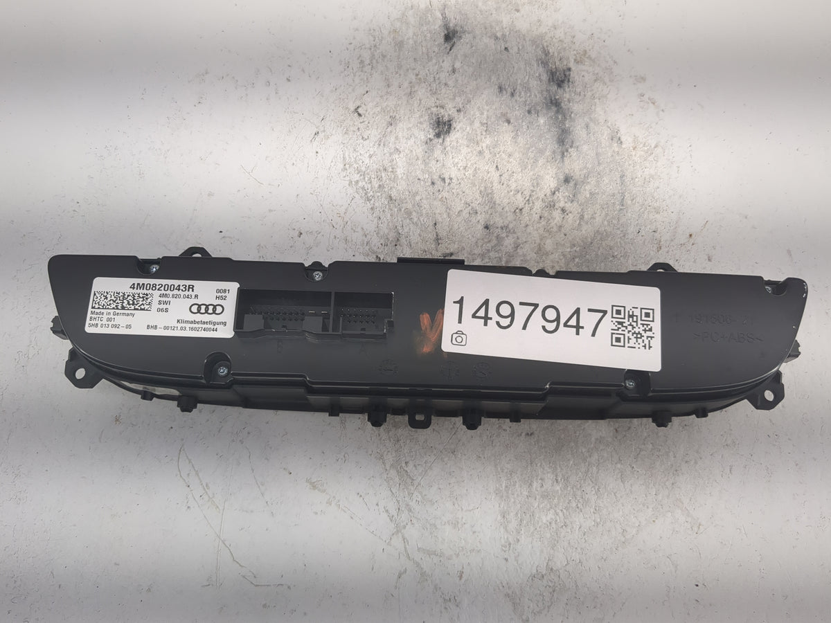 2017-2019 Audi Q7 Climate Control Module Temperature AC/Heater Replacement P/N:4M0820043R 4M0.820.043.R Fits Fits 2017 2018 