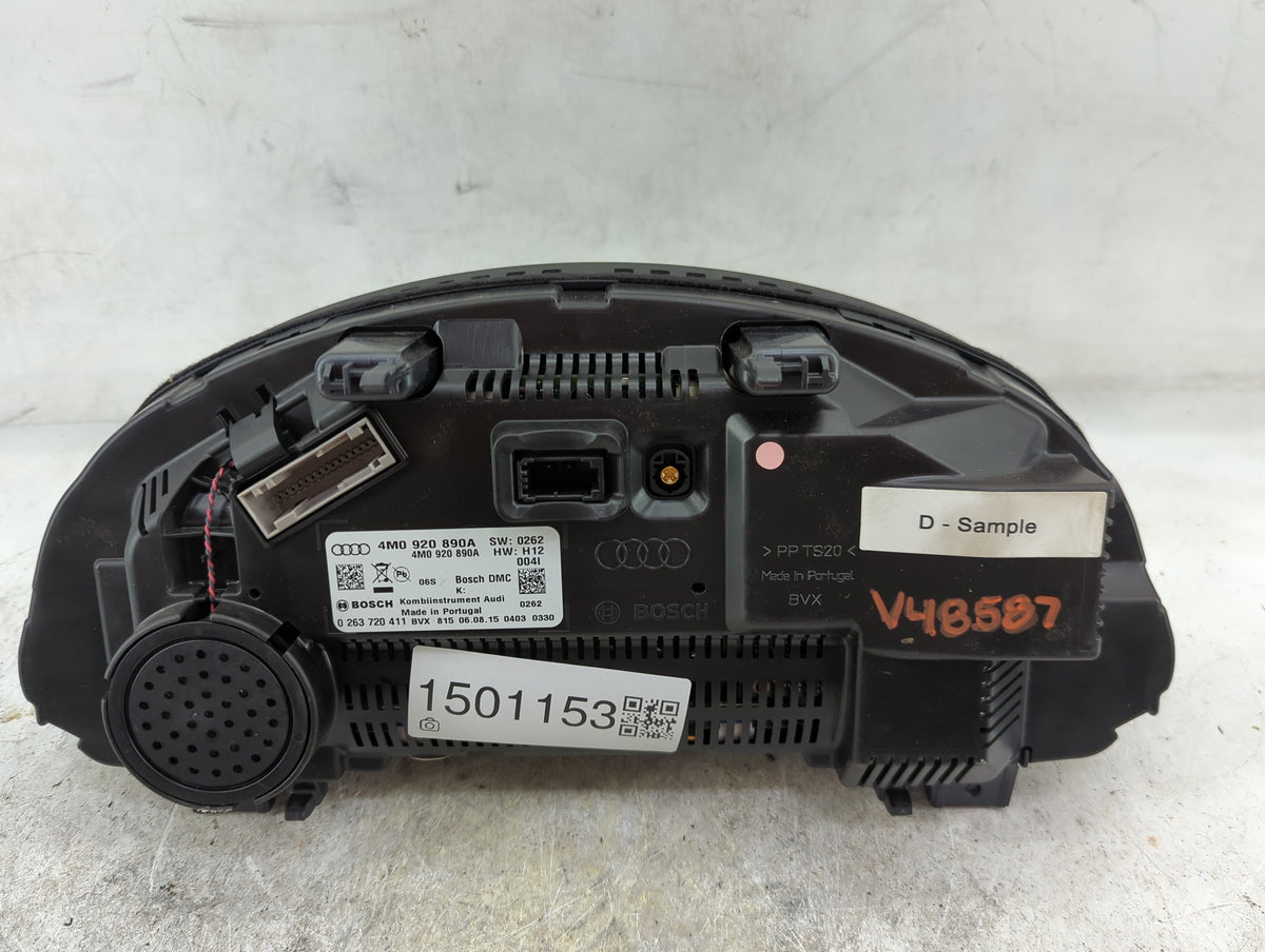 2017-2018 Audi Q7 Instrument Cluster Speedometer Gauges P/N:4M0920890A 0263720411 Miles: Fits Fits 2017 2018 OEM Used Auto P