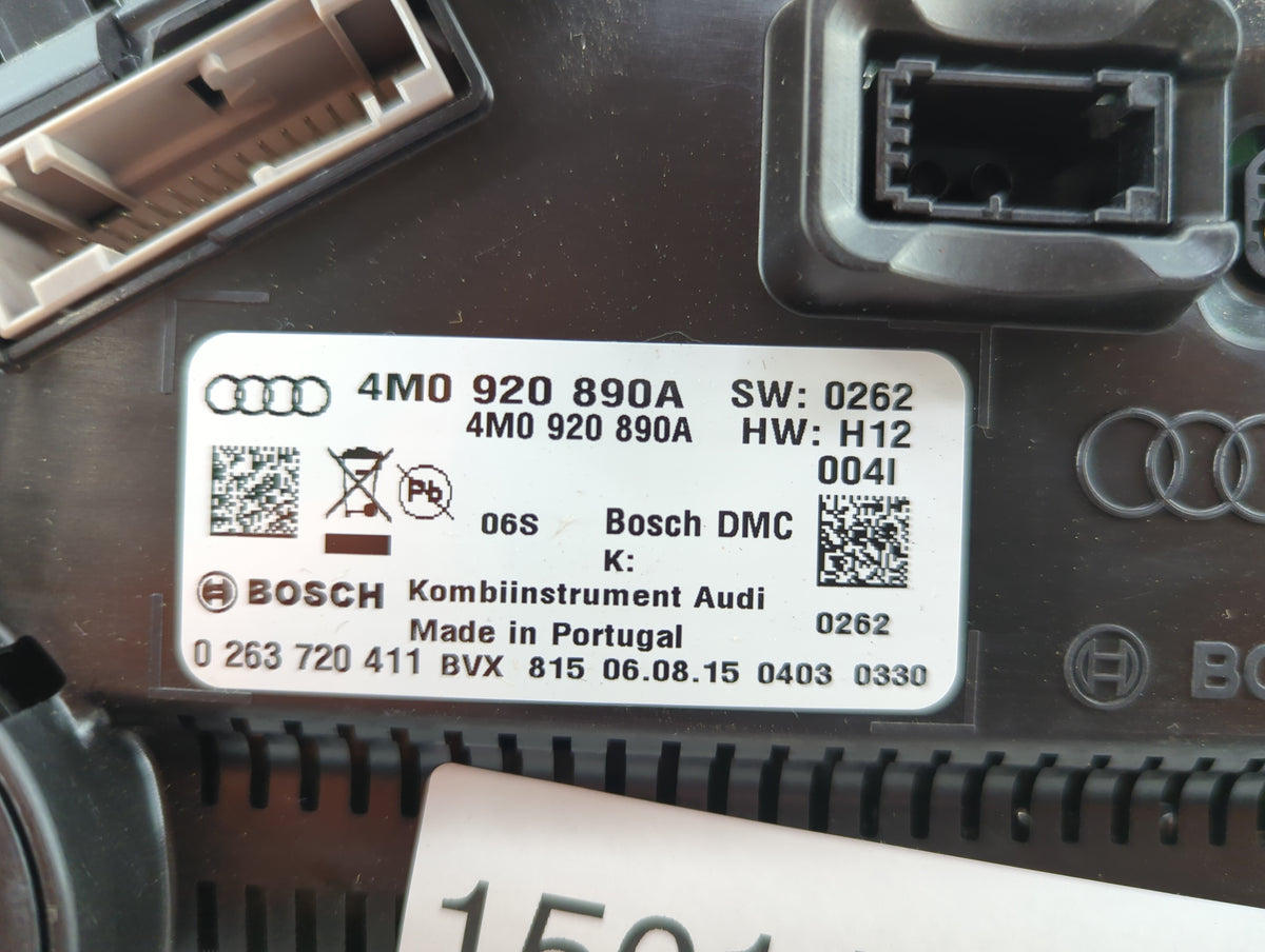 2017-2018 Audi Q7 Instrument Cluster Speedometer Gauges P/N:4M0920890A 0263720411 Miles: Fits Fits 2017 2018 OEM Used Auto P