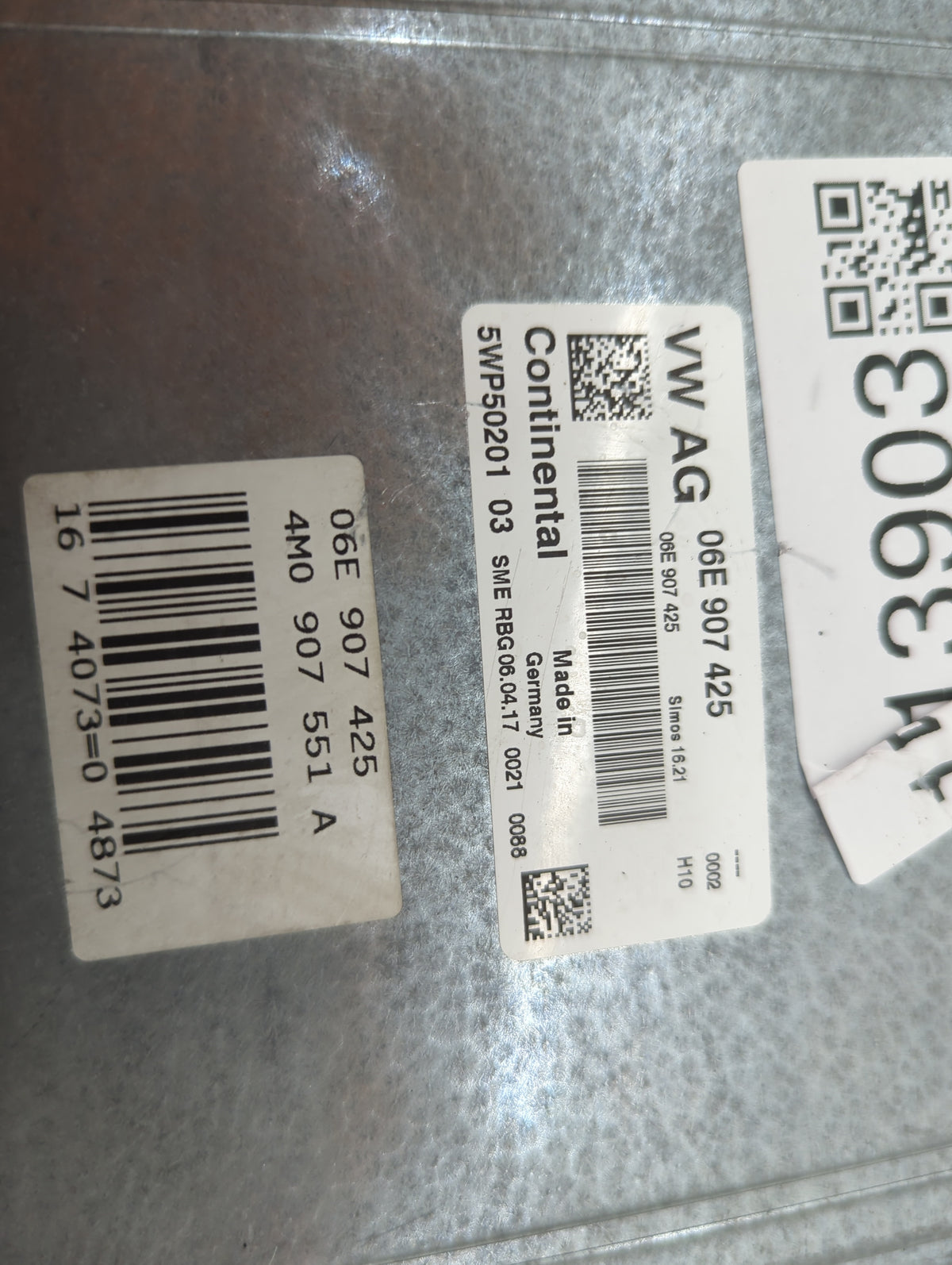 2017-2019 Audi Q7 PCM Engine Control Computer ECU ECM PCU OEM P/N:06E907425 4M0907551A, 5WP5020103 Fits Fits 2017 2018 2019 