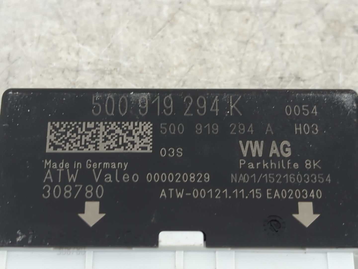 2016-2016 Audi Tt Driver Assist Control Module 5q0919294k|5q0919294a - Oemusedautoparts1.com