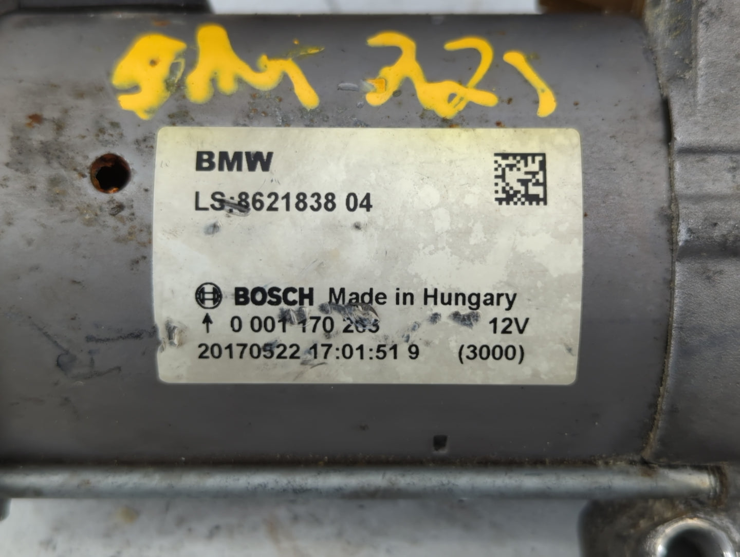 2017 Bmw 230i Car Starter Motor Solenoid OEM P/N:201170522 0 001 170 263, 8621833 04, 0 001 170 203 Fits OEM Used Auto Parts