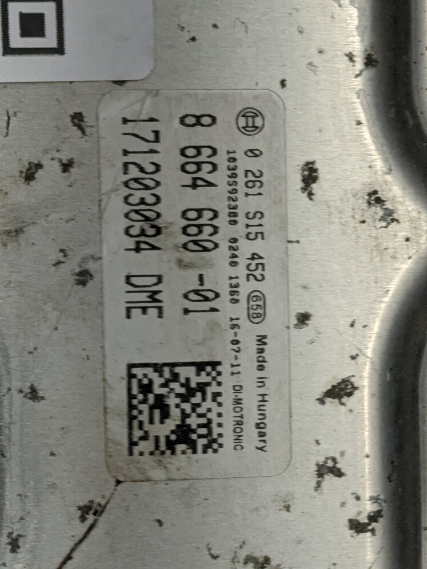 2014-2018 Bmw 320 PCM Engine Control Computer ECU ECM PCU OEM P/N:0261S15452 8664660-01 Fits Fits 2013 2014 2015 2016 2017 2