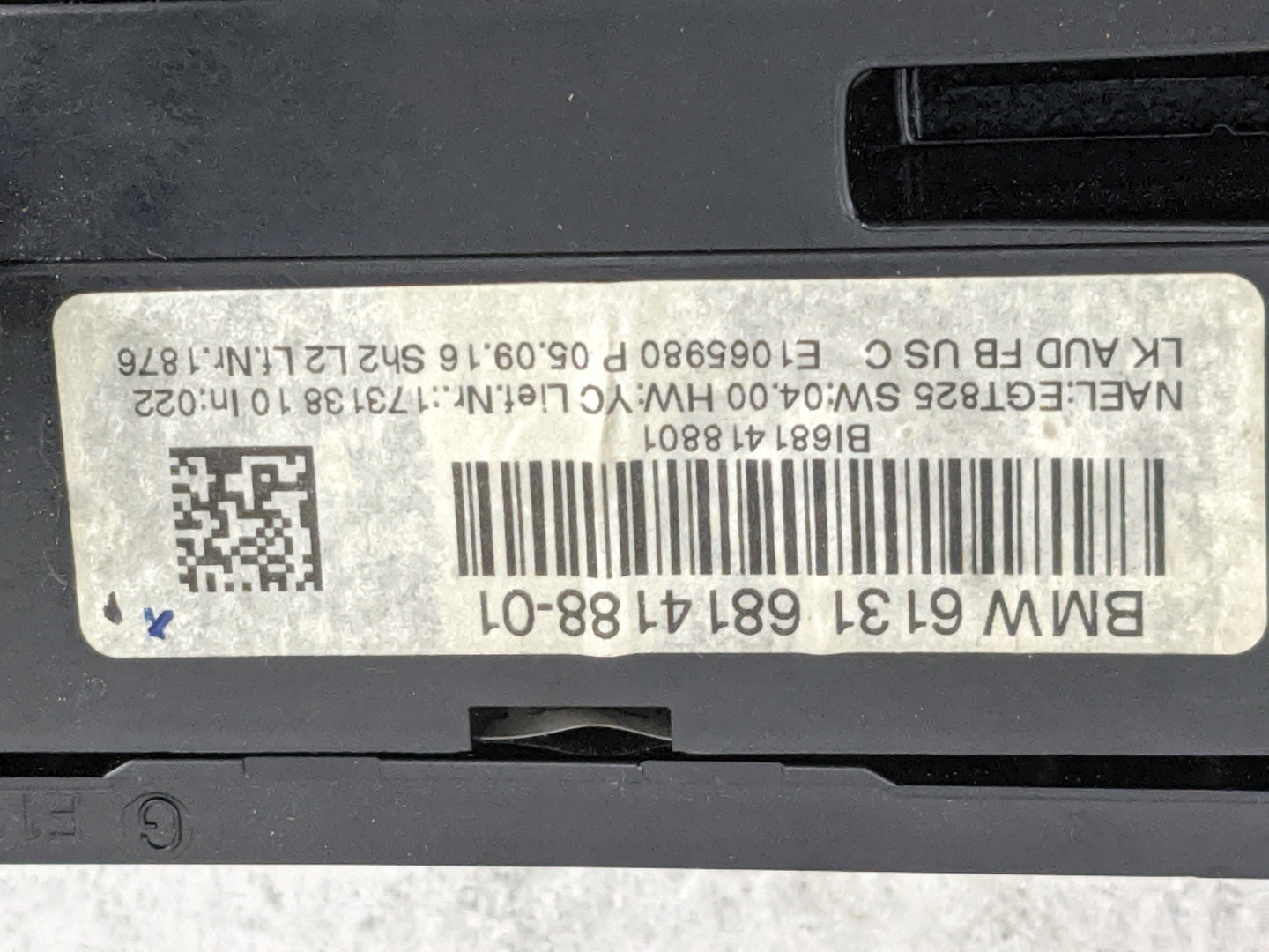 2016-2018 Bmw 320 Climate Control Module Temperature AC/Heater Replacement P/N:9358546-02 6814188-01 Fits OEM Used Auto Part